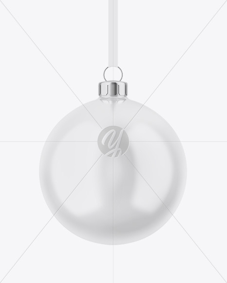 Glossy Christmas Ball Mockup PSD #1