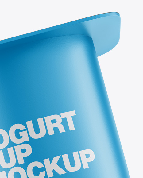 Yogurt Cup Mockup   Front View PSD #1