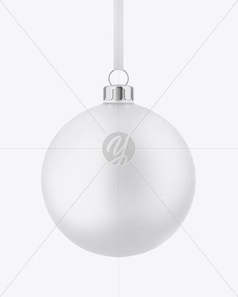 Free Matte Christmas Ball Mockup