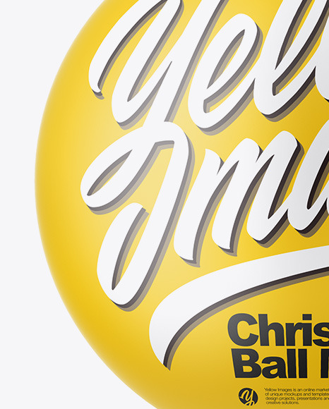 Matte Christmas Ball Mockup PSD #1