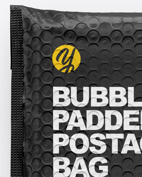 Plastic Postage Bag Mockup In Bag Sack Mockups On Yellow Images Object Mockups