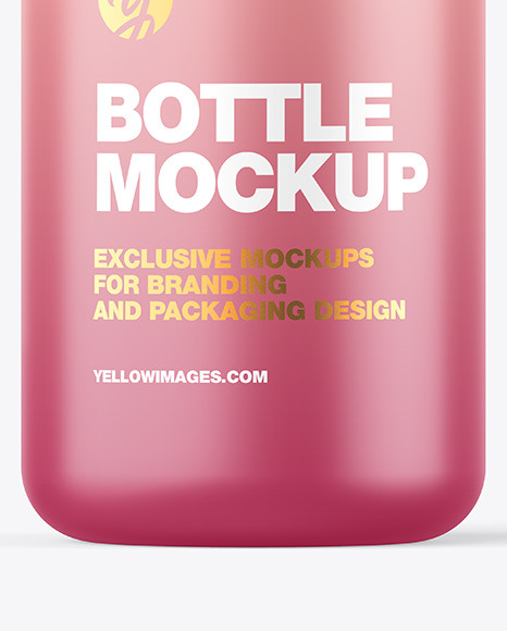 Matte Bottle w  Open Pump Mockup PSD #6