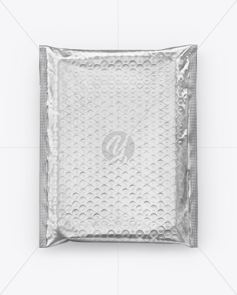 Free Metallic Postage Bag Mockup