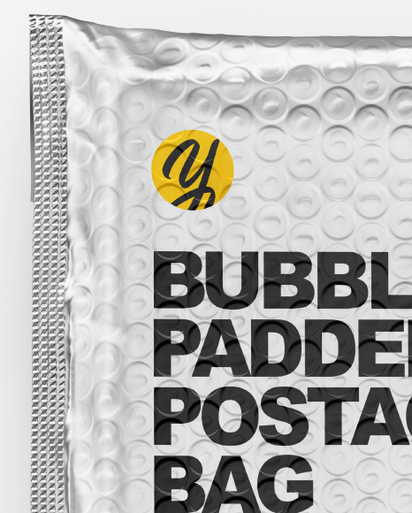 Download Metallic Postage Bag Mockup In Bag Sack Mockups On Yellow Images Object Mockups