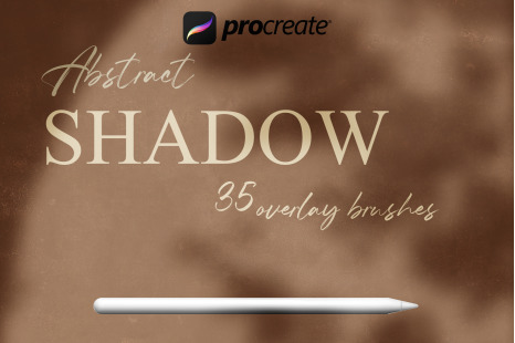 Abstract Shadow Overlay Stamps for Procreate