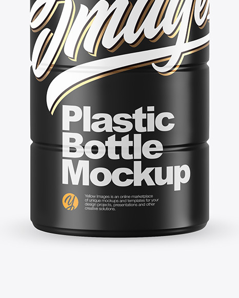 Matte Plastic Bottle Mockup PSD #1
