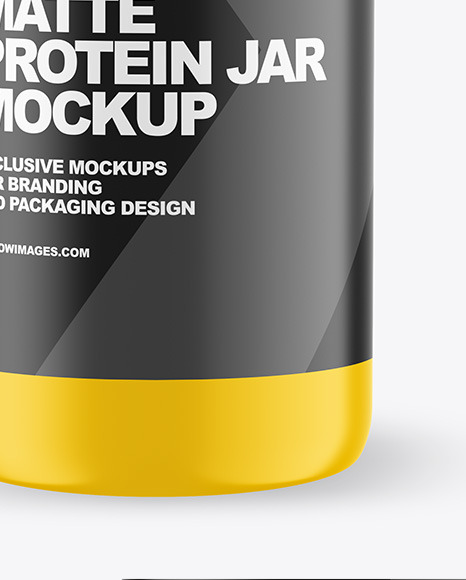Matte Protein Jar Mockup Matte Protein Jar Mockup