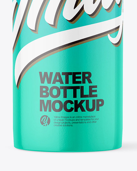 Glossy Water Bottle Mockup Glossy Water Bottle Mockup