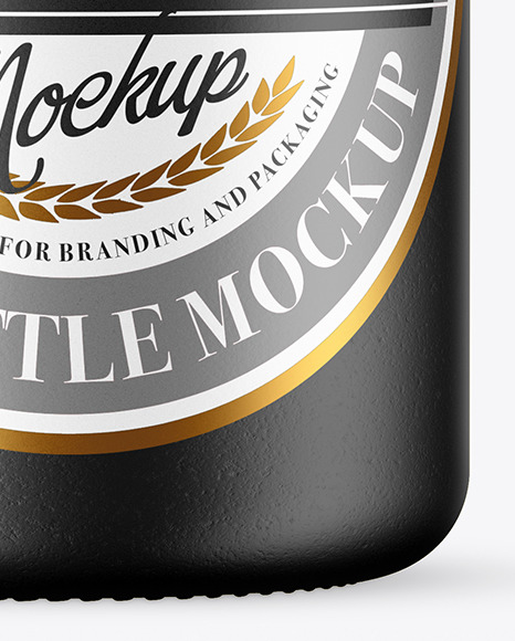 Ceramic Beer Bottle Mockup PSD #1