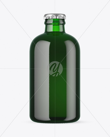 Download Green Glass Beer Bottle Mockup in Bottle Mockups on Yellow Images Object Mockups