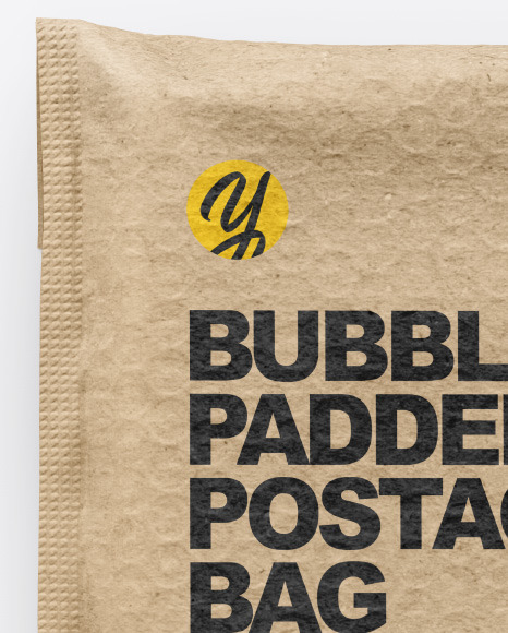 Kraft Paper Postage Bag Mockup PSD #3