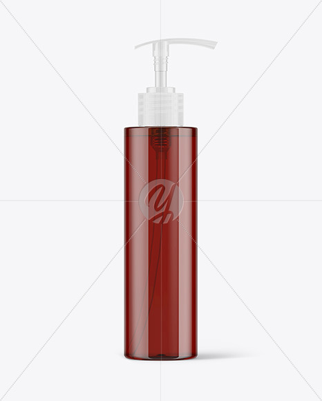 Amber Cosmetic Bottle with Pump Mockup Free Mockups Amber Cosmetic Bottle with Pump Mockup Free Mockups