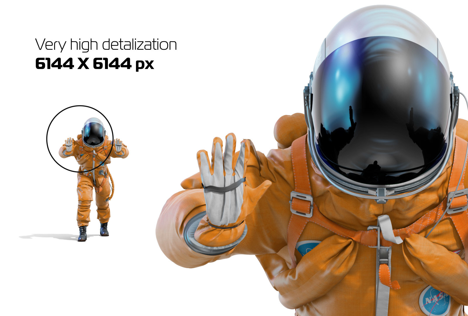 Download PSD Mockup 3D model NASA Astronaut #24 in Design Elements ...