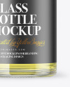 Clear Glass Drink Bottle Mockup