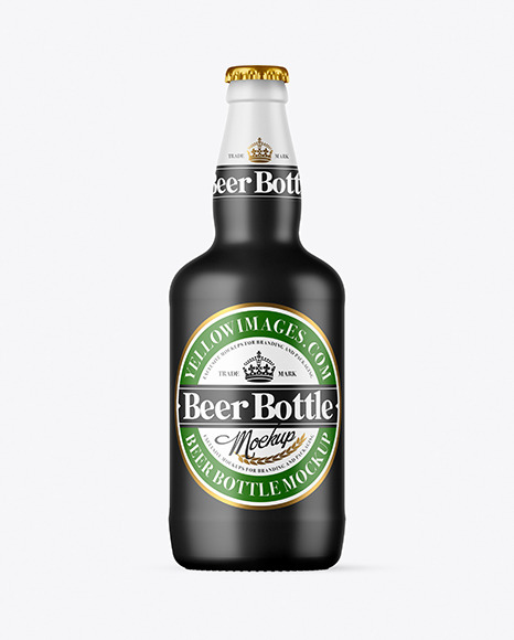 Download Matte Beer Bottle Mockup In Bottle Mockups On Yellow Images Object Mockups