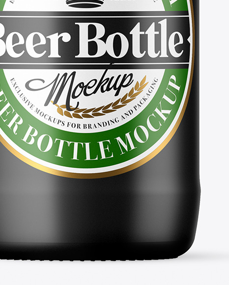 Download Matte Beer Bottle Mockup In Bottle Mockups On Yellow Images Object Mockups