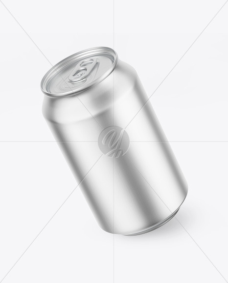 Free Matte Metallic Drink Can Mockup