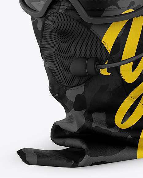 Download Tactical Headgear Mockup Half Side View In Apparel Mockups On Yellow Images Object Mockups