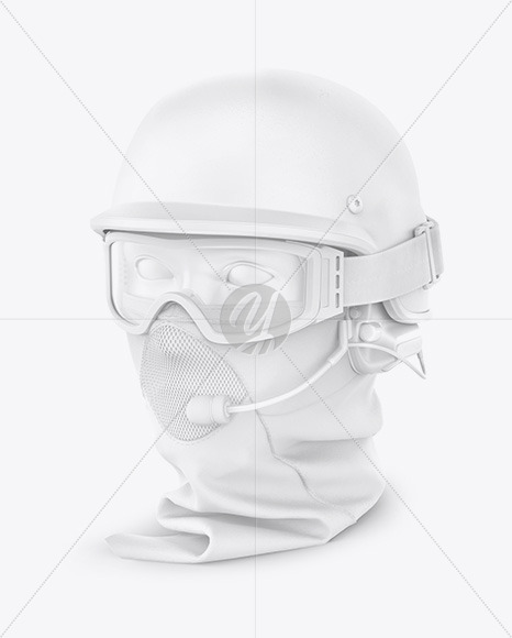 Download Tactical Headgear Mockup - Half Side View in Apparel ...