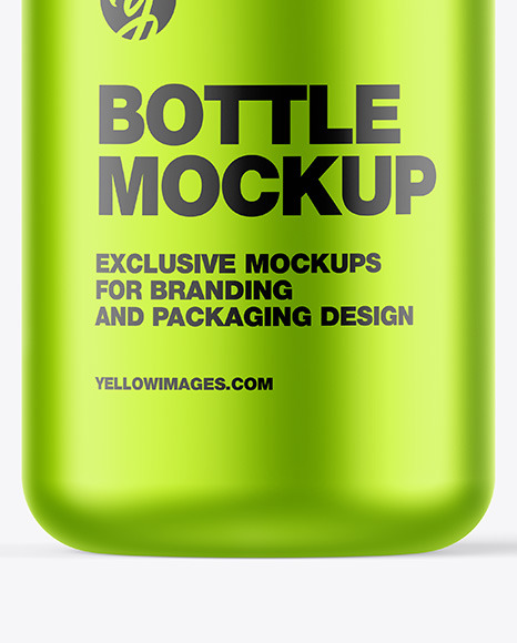 Matte Metallic Bottle w  Open Pump Mockup PSD #6