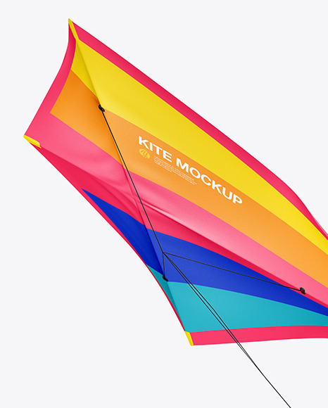 Download Kite Mockup in Object Mockups on Yellow Images Object Mockups