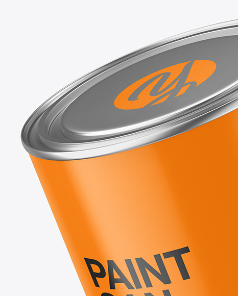 Download Matte Paint Can Mockup in Can Mockups on Yellow Images ...