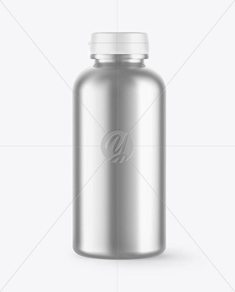 Free Metallic Bottle Mockup