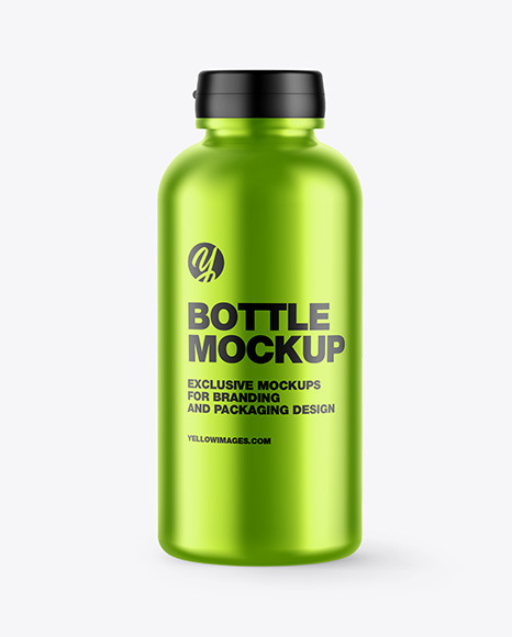 Metallic Bottle Mockup