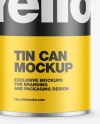 Tin Can w/ Matte Finish Mockup