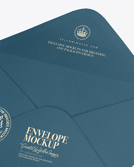 Textured Envelope Mockup PSD #7