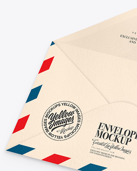 Textured Envelope Mockup PSD #5