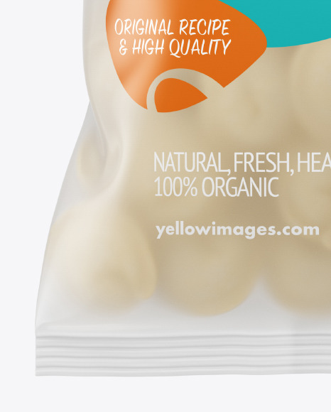 Frosted Plastic Bag With Dumplings Mockup PSD #6