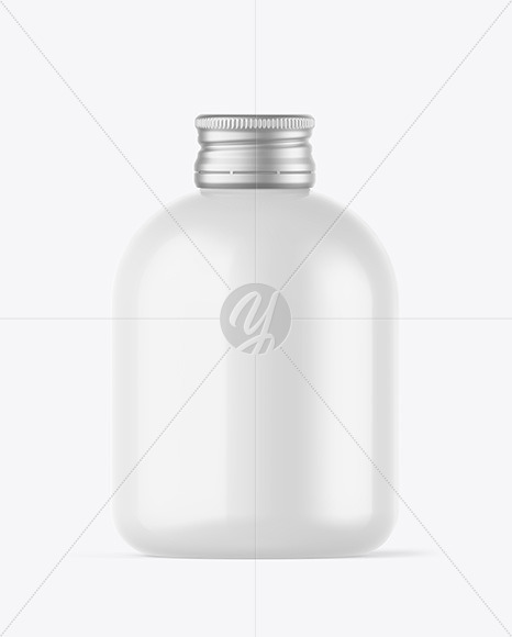 Free Glossy Bottle w/ Metallic Cap Mockup