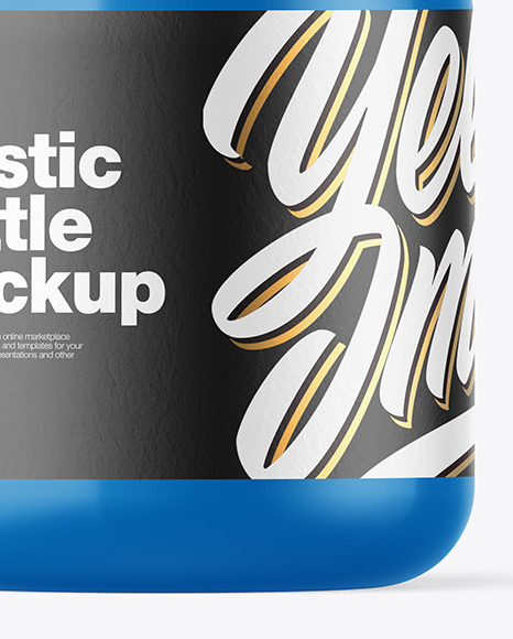 Glossy Bottle w  Metallic Cap Mockup PSD #7