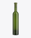 Green Glass White Wine Bottle Mockup
