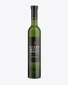 Green Glass White Wine Bottle Mockup