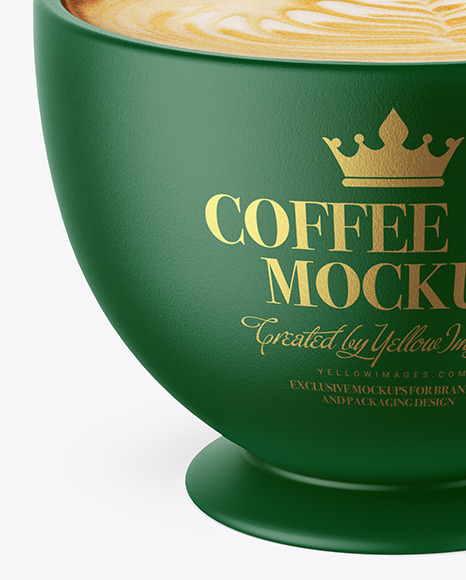 Ceramic Coffee Cup Mockup PSD #1