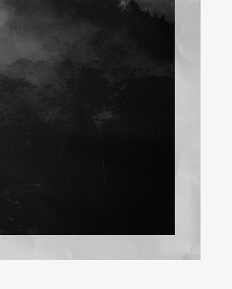 Crumpled Poster A4 w  Pins Mockup PSD #7