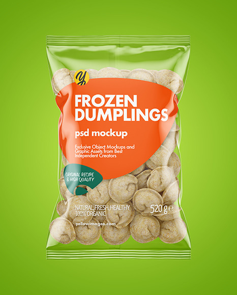 Plastic Bag With Dumplings Mockup PSD #2