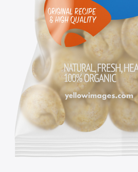 Matte Plastic Bag With Dumplings Mockup PSD #6