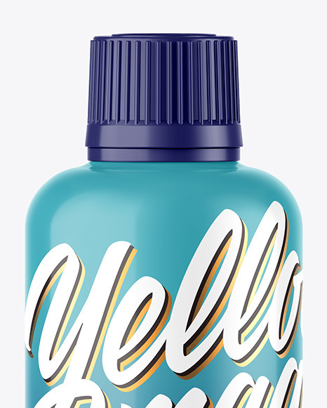 Glossy Bottle Mockup PSD #2