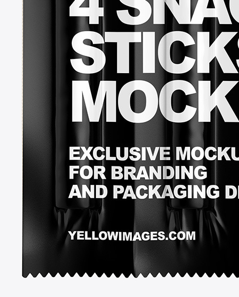 4 Snack Sticks W  Glossy Film Mockup PSD #6