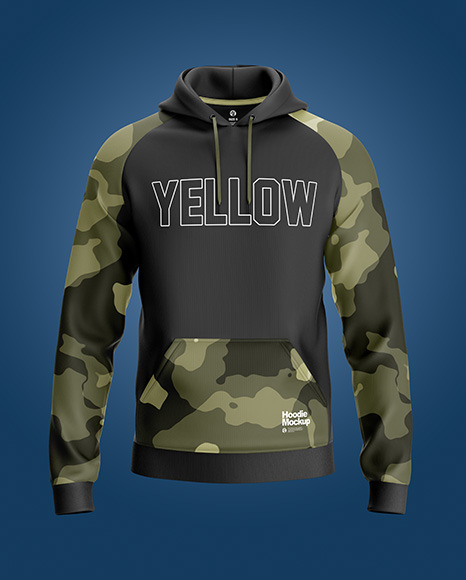 Download Hoodie Mockup Front View In Apparel Mockups On Yellow Images Object Mockups