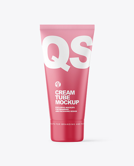 Matte Cosmetic Tube Mockup