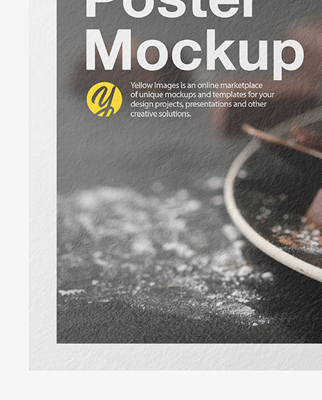 Textured A4 Poster Mockup PSD #7