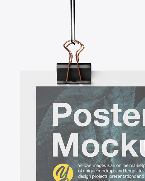 A4 Matte Poster Mockup PSD #2