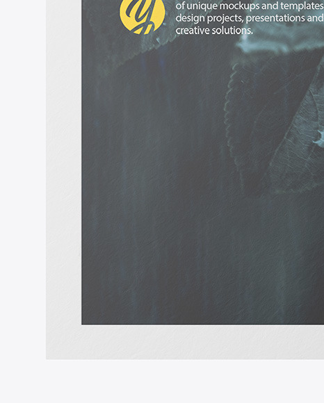 A4 Matte Poster Mockup PSD #7