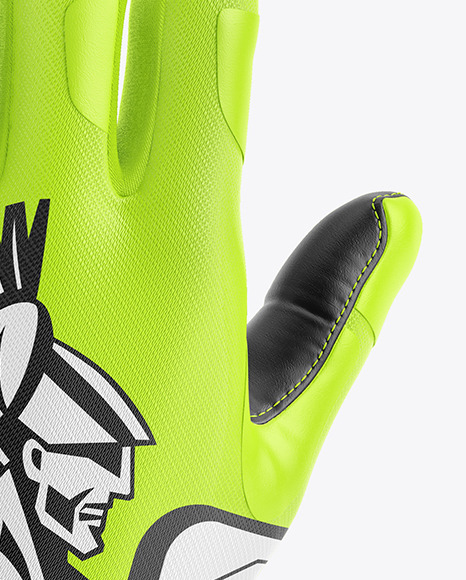 Download Football Glove Mockup Back View In Apparel Mockups On Yellow Images Object Mockups