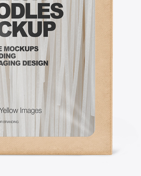 Kraft Box With Starch Noodles Mockup PSD #1