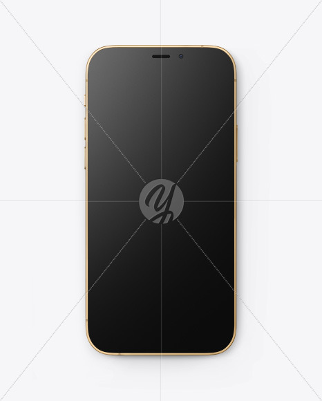 Download Apple iPhone 12 Pro Max Gold Mockup in Device Mockups on ...